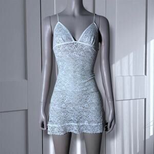 Victorias secret sheer white lace